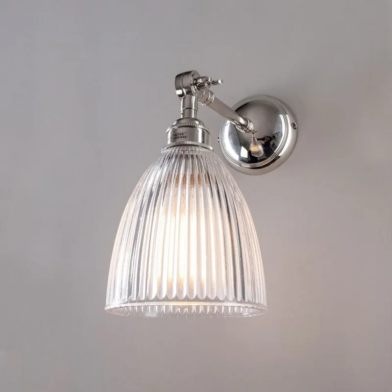 adjustable elongated prismatic wall light vintage electric lamp