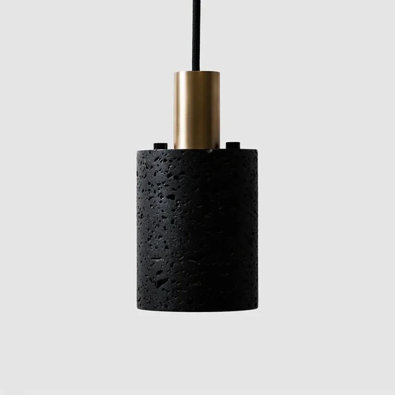 bentu n lava stone brass pendant light outlet