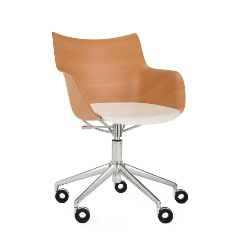 kartell q wood armchair modern design high quality seating