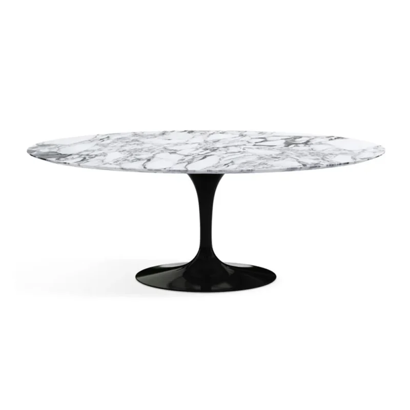 saarinen oval marble dining table by knoll