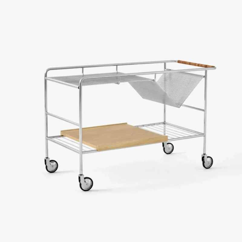 tradition alima nds1 table trolley modern storage cart