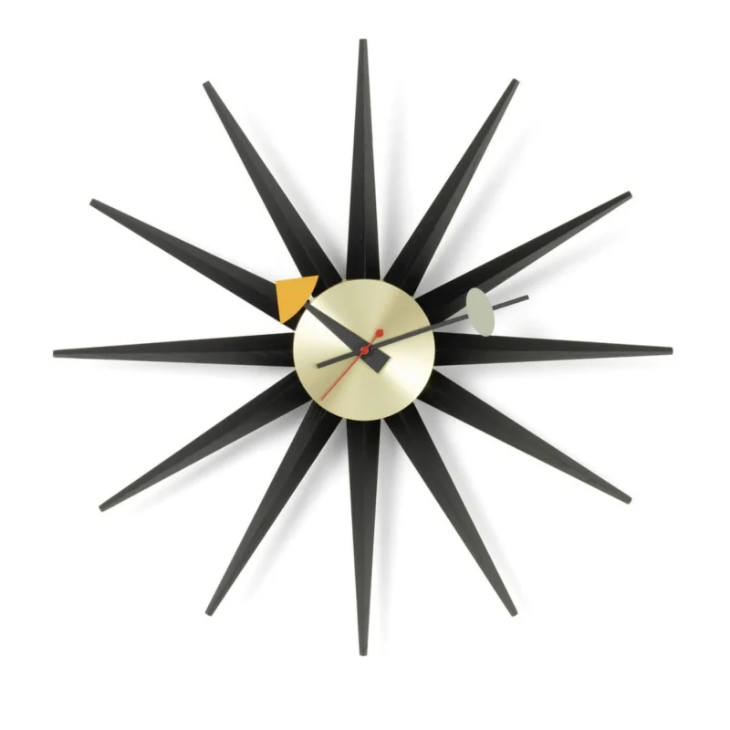 vitra classic sunburst wall clock