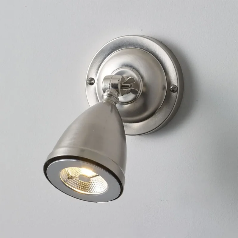 whitby led spotlight w integral driver shade nickel finish