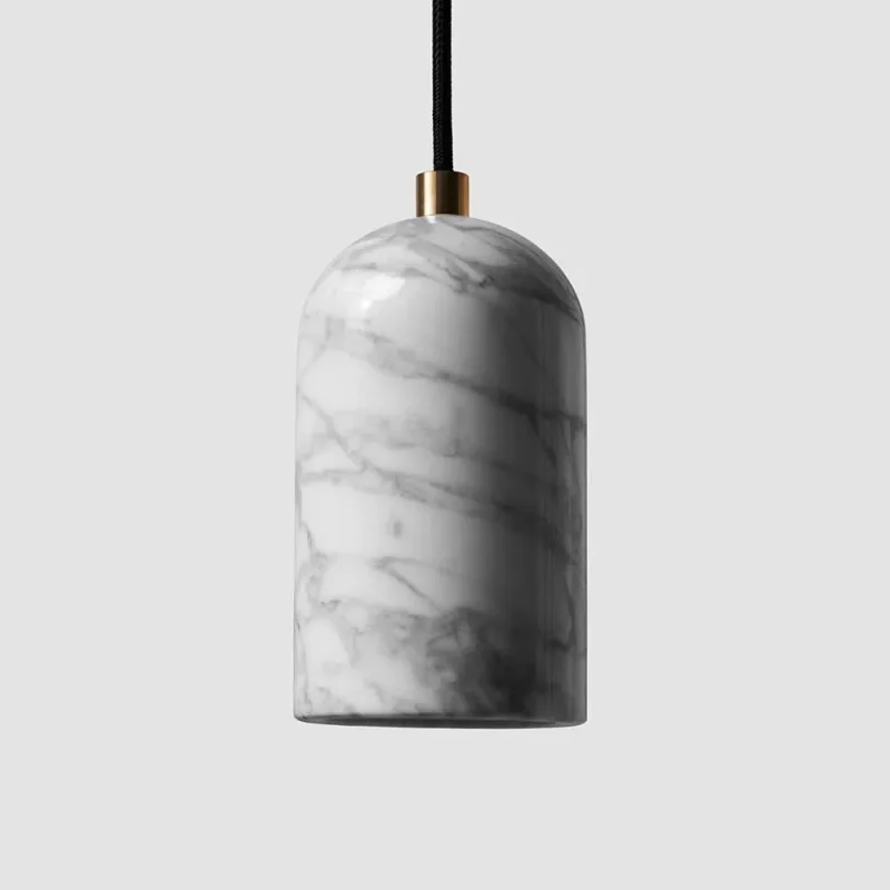 white marble brass u pendant light outlet